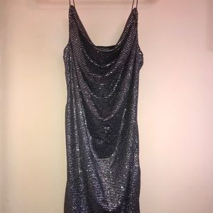 Spaghetti strap sparkly dress